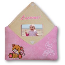 Picture Frames Pillows Italian Welcome pink