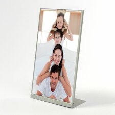 Cadre photo métallique Window format vertical 10x15 cm