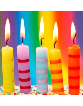Minikarte Birthday Kerzen
