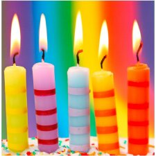Minikarte Birthday Kerzen