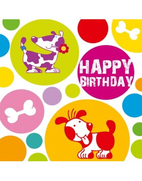 Minikarte Artebene Birthday/Hunde