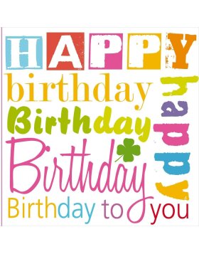 Minikarte Artebene Happy Birthday