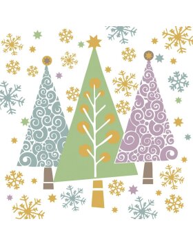 Minikarte Artebene Christmas/Tanne/taupe