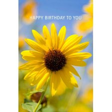 Birthday Card Sunflower