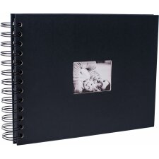 HNFD Album a spirale BULDANA nero opaco 23x17 cm 40 pagine nere
