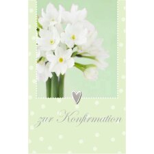 Confirmation card white