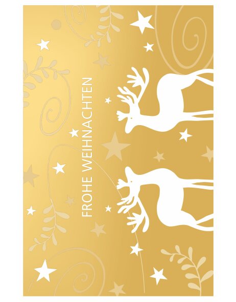 Artebene Card Emboss-Christmas-Deer