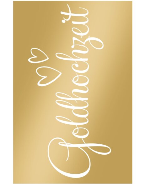 Artebene tarjeta en relieve-oro boda