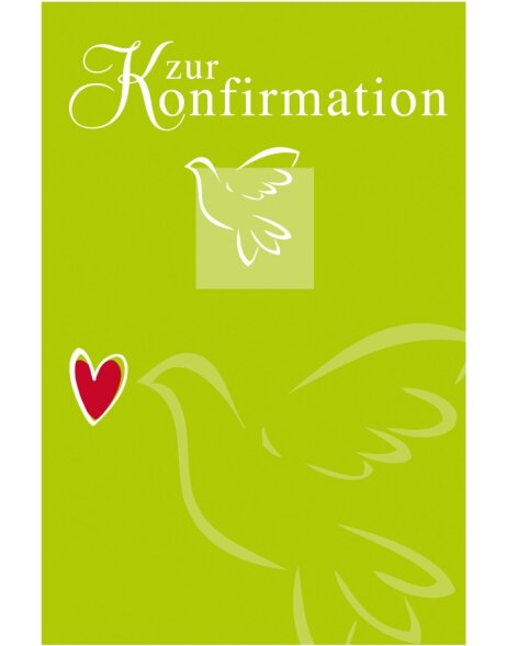 ARTEBENE card sheet - Confirmation - Pigeons