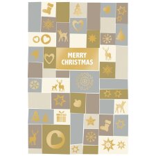 Artebene Karte Präge-Christmas-Würfel-gold