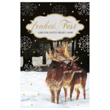 ARTEBENE card embossing - Merry Christmas - Hirsch