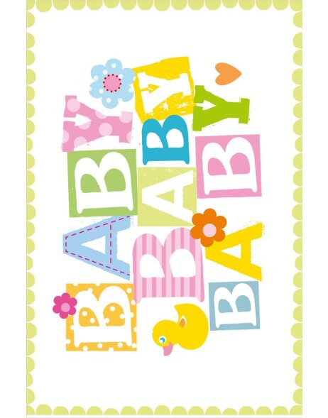ARTEBENE card embossing - Baby - Typo