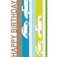 Artebene Karte Folie-Birthday-Autos