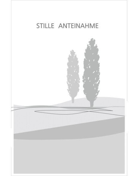 ARTEBENE card embossing - sadness - Cypress