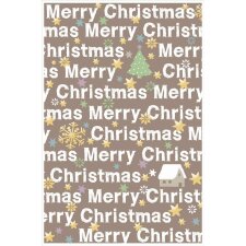 Artebene carte gaufrage-Merry Christmas-taupe