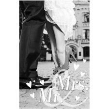 Artebene wytłaczanie kart-wesele-Mr. & Mrs.