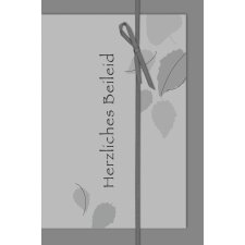 ARTEBENE card Herzl. Sympathy - funeral leaves