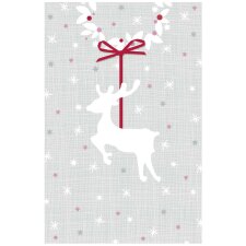 Artebene tarjeta Navidad ciervo-glitter
