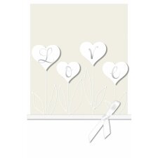 ARTEBENE card embossing - heart - bow