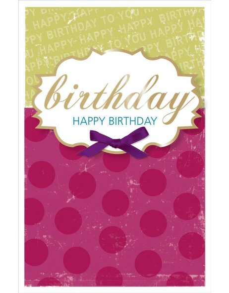 ARTEBENE card embossing - Birthday - Label - loop