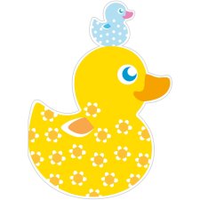 ARTEBENE Card Baby Duck - die-cut - Glitter