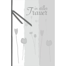 ARTEBENE card Prage - sadness - flower - bow