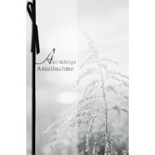 ARTEBENE card embossing - sadness - grasses - Sympathy