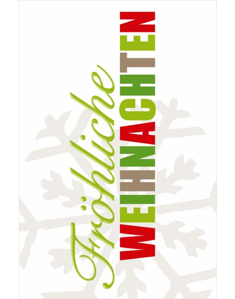 ARTEBENE card embossing - Christmas - Typography -