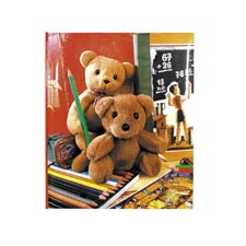 Schleizer Album pour enfants Teddy avec crayons 26x30 cm 60 pages blanches