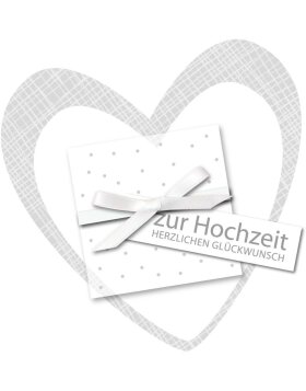 Artebene Karte Pr&auml;ge-Hochzeit-Brief-Herz-quadr.