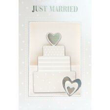 Artebene Karte Pop-up-Just Married-Torte