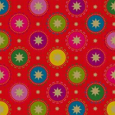 Paper napkins Dots - star - red