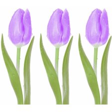 Paper napkins three tulips - lilac