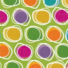 Paper napkins circles - Pablo - green