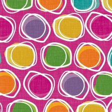 Paper napkins circles - Pablo - pink