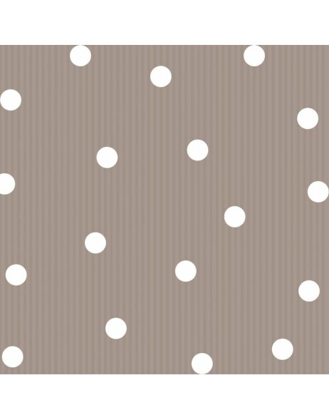 Serviettes en papier Dots-rayures-taupe