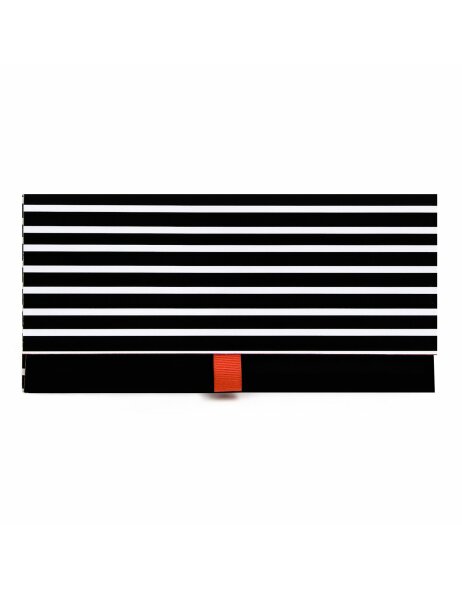 Red Envelope black stripes
