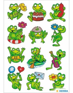 etichette decorative herma decor frogs 3 fogli