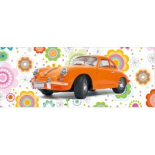 Artebene Karte Porsche-Blüten-21x8 cm