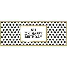 Artebene Carte gaufrée-Oh Happy Birthday-21x8 cm