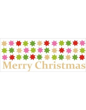 Artebene Tłoczenie kartek-Boże Narodzenie-Gwiazdy-21x8 cm