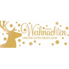 Artebene card embossing-Natale-deer-