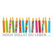 Artebene Karte Folie-Geburtstag-Hoch sollst Du