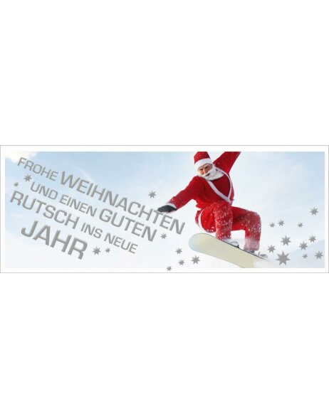 Artebene Karte Pr&auml;ge-Weihnachtsmann-Neues