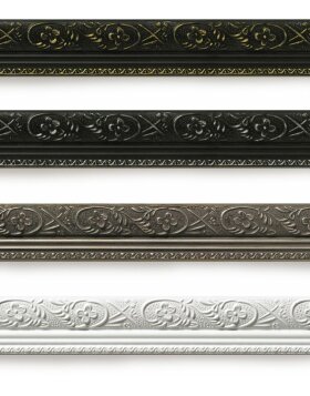 Cornice da galleria Barocco 3 x 10x15 nero-oro