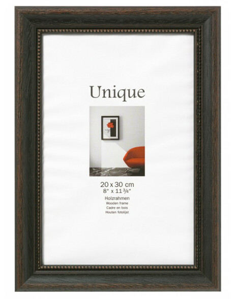 Unique II wooden frame 20x30 dark brown