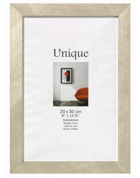 Drewniana ramka UNIQUE 5 szampan 40x50 cm