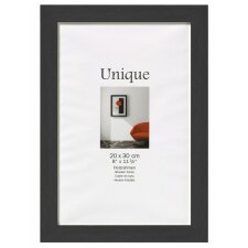 Black wooden frame UNIQUE 5 in 50x60 cm