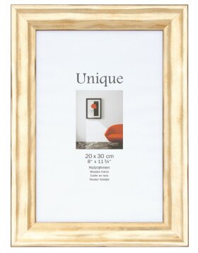 Picture frame UNIQUE III - 21x30 (A4) - gold, wood
