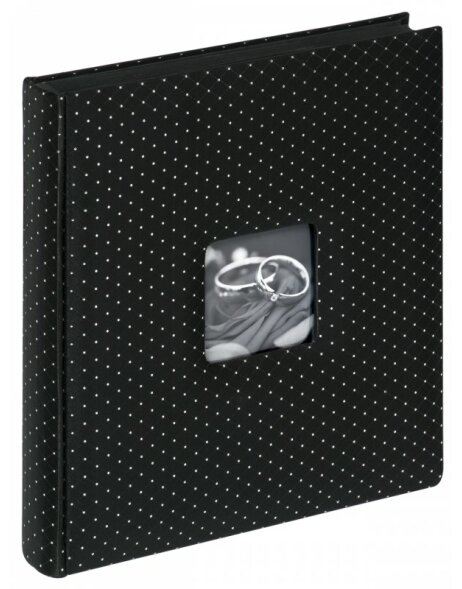 Walther Hochzeitsalbum Black Glamour 28x30,5 cm 50 schwarze Seiten